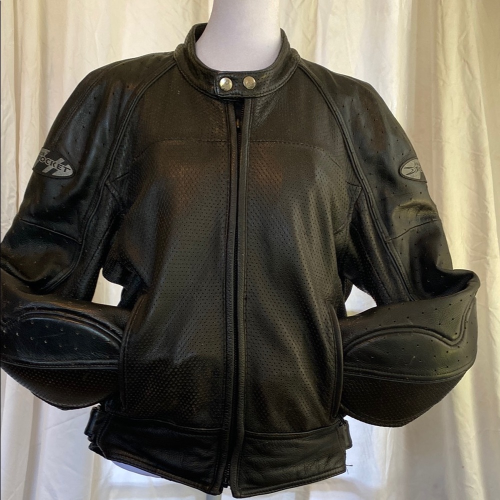 Joe Rocket Black Leather Jacket - Picture 9 of 16